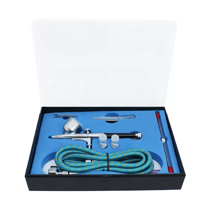 Aerograf BD130-KIT 0.2/0.3/0.5mm czarny 8ml regulacja + osprzęt Aerograf BD130-KIT 0.2/0.3/0.5mm czarny 8ml regulacja + osprzęt