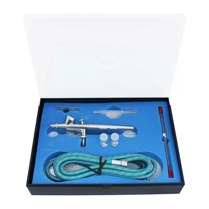 Aerograf BD207-KIT 0.2/0.3/0.5mm 2ml otwarty + osprzęt Aerograf BD207-KIT 0.2/0.3/0.5mm 2ml otwarty + osprzęt