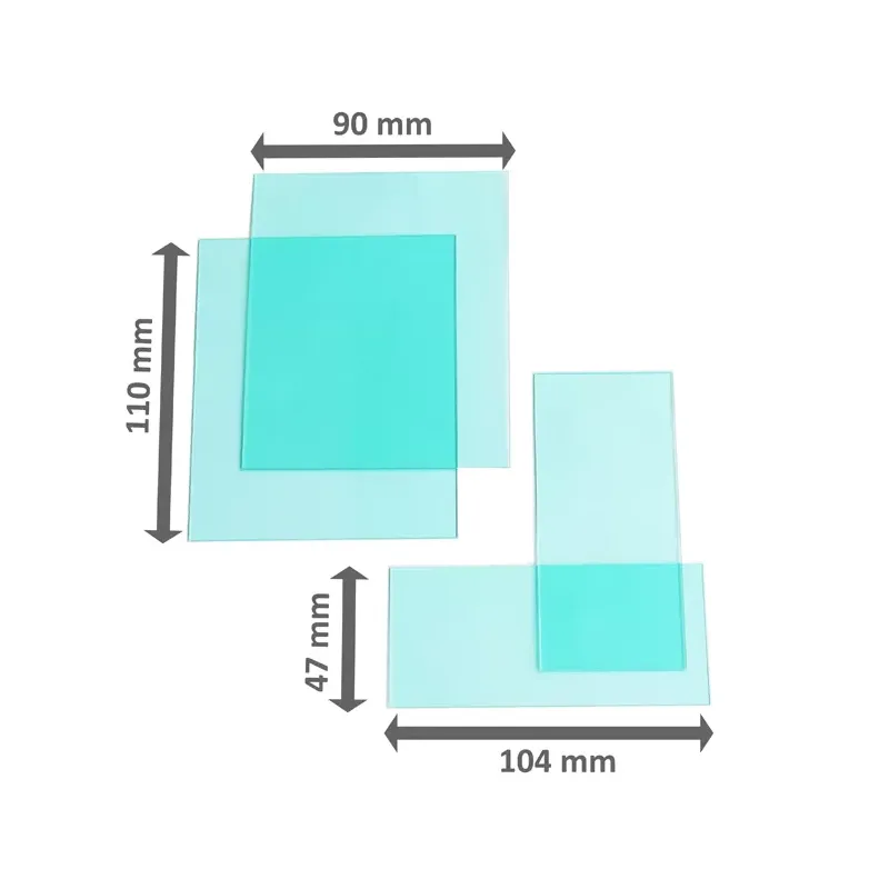 Zestaw płytek szkiełka 2 x 90/110 + 2 x 47/104 do przyłbic Welder Fantasy 3030/3031/3033/3034/3035