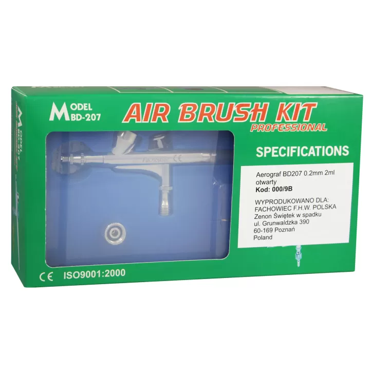 Aerograf BD207 0.2mm 2ml otwarty Aerograf BD207 0.2mm 2ml otwarty