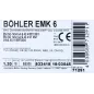 Bohler MAG drut spawalniczy EMK6 ER70S-6 G3Si1 12.50 1.2X18kg szpula (cena za 1 szpulę) Bohler MAG drut spawalniczy EMK6 ER70S-6 G3Si1 12.50 1.2X18kg szpula (cena za 1 szpulę)