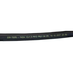 Przewód Nylon JG PA12 12x9 czarny ZAKUP TYLKO PO 100M