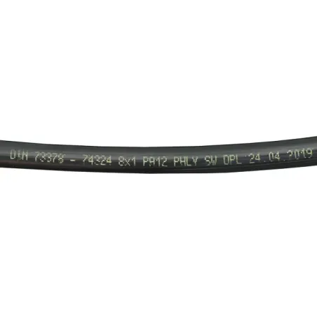 Przewód Nylon JG PA12 8x6 czarny ZAKUP TYLKO PO 100M