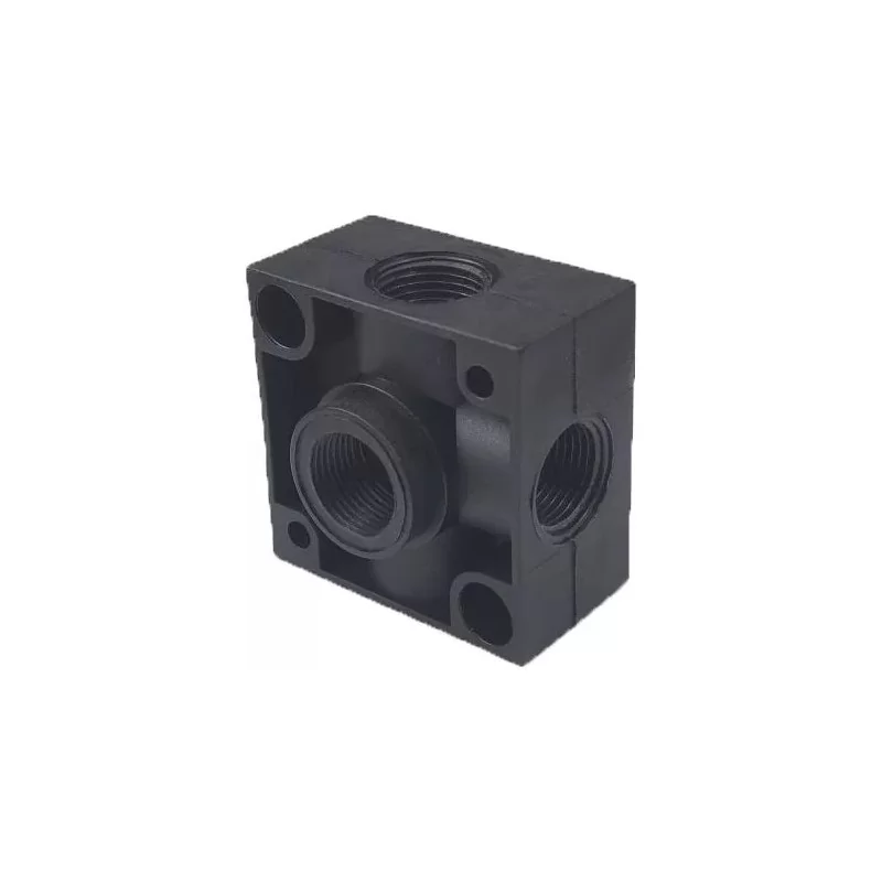 Kostka plastykowa naścienna 4 x 3/8" wew