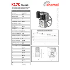 Agregat sprężarkowy SHAMAL K17C 2.2 kW