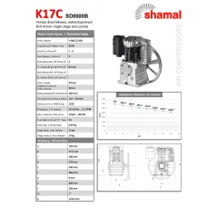 Agregat sprężarkowy SHAMAL K17C 2.2 kW