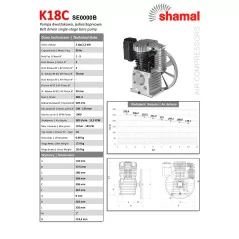 Agregat sprężarkowy SHAMAL K18C 2.2-3 kW