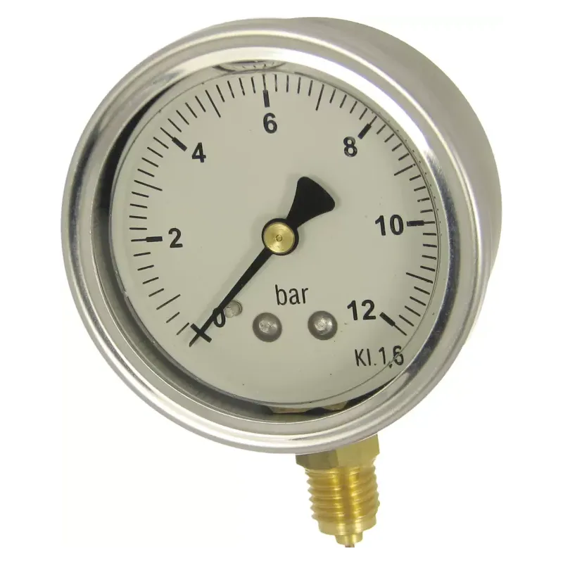 Manometr 100mm GLICERYNA 1/2" 12 bar dolny Manometr 100mm GLICERYNA 1/2" 12 bar dolny