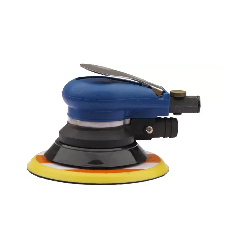 Pneumatyczna szlifierka orbitalna 150mm 5mm z odciągiem niebieska Pneumatyczna szlifierka orbitalna 150mm 5mm z odciągiem niebieska