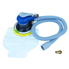 Pneumatyczna szlifierka orbitalna 150mm 5mm z odciągiem niebieska