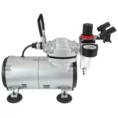 Kompresor MINI zestaw + aerograf-BD130 0.3 mm + wąż 3 mb