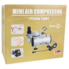 Kompresor MINI zestaw + aerograf-BD130 0.3 mm + wąż 3 mb