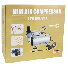 Kompresor MINI zestaw + aerograf-BD130 0.3 mm + wąż 3 mb