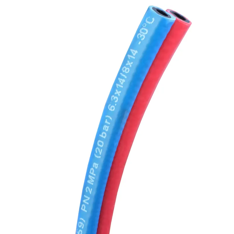 Wąż spawalniczy TWIN tlen 6,3mm - acetylen 8mm EN559 20BAR Wąż spawalniczy TWIN tlen 6,3mm - acetylen 8mm EN559 20BAR