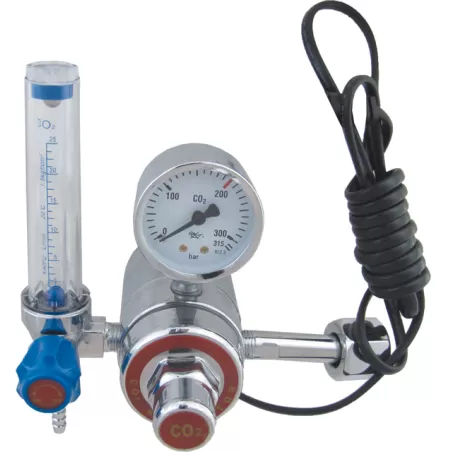 Reduktor butlowy CO2 MINI rotametr + podgrzewacz 36V