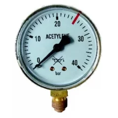 Manometr butlowy acetylen 0-40 bar