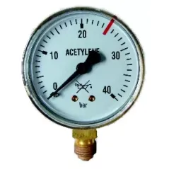 Manometr butlowy acetylen 0-40 bar