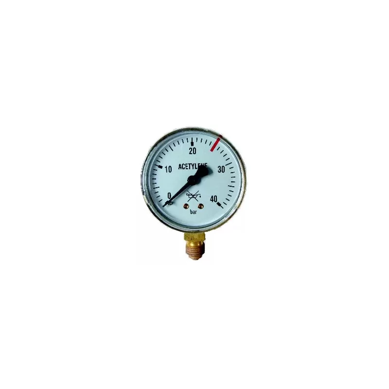 Manometr butlowy acetylen 0-40 bar