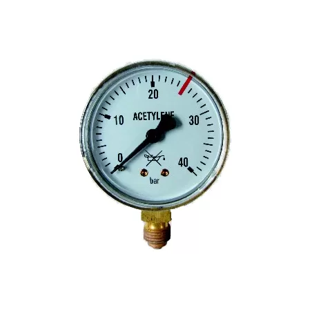 Manometr butlowy acetylen 0-40 bar