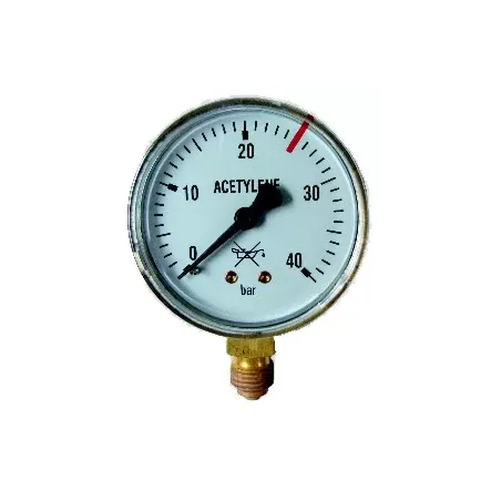 Manometr butlowy acetylen 0-40 bar