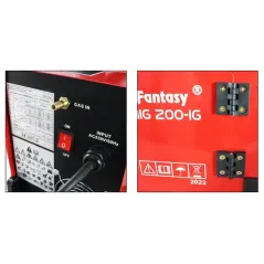 Zestaw producenta półautomat spawalniczy 2w1 TWINMIG 200A-IG reg. indukcyjności. MIG/MAG/FCAW/MMA Welder Fantasy + Wózek spawaln