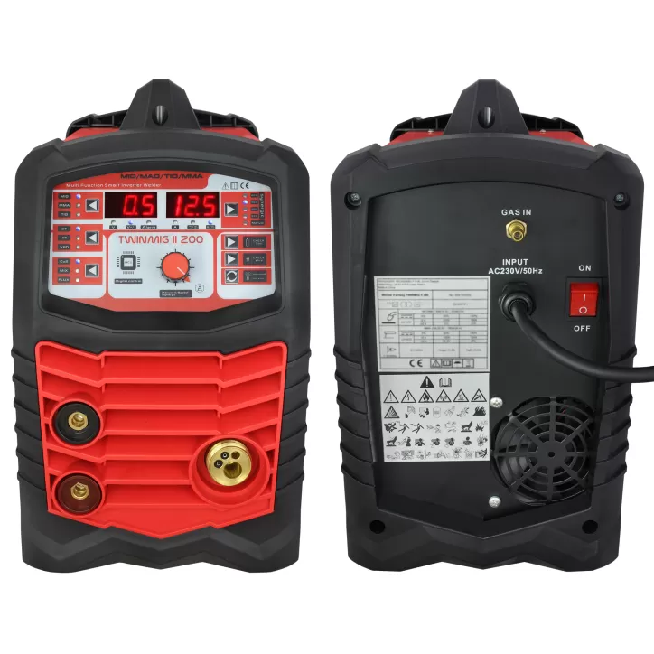 Zestaw producenta półautomat spawalniczy 3w1 TWINMIG2 200A Synergia MIG/MAG/FCAW/MMA/TIG LIFT Welder Fantasy + Wózek spawalniczy Zestaw producenta półautomat spawalniczy 3w1 TWINMIG2 200A Synergia MIG/MAG/FCAW/MMA/TIG LIFT Welder Fantasy + Wózek spawalniczy