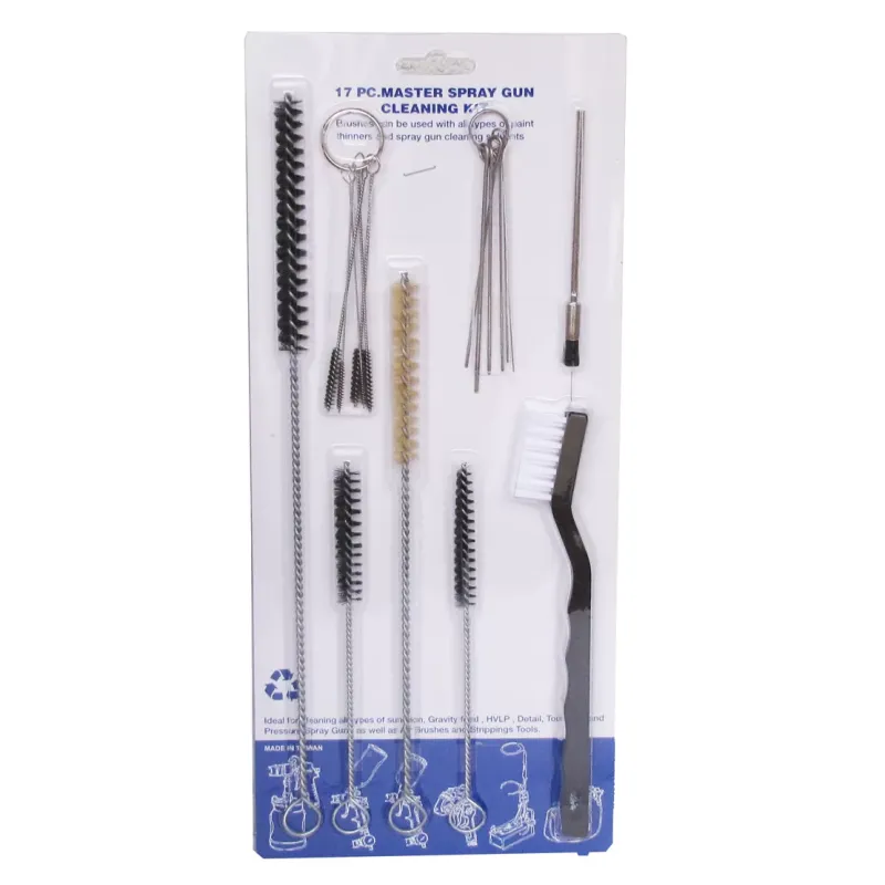 Zestaw czyszczący do pistoletów lakierniczych 17 części