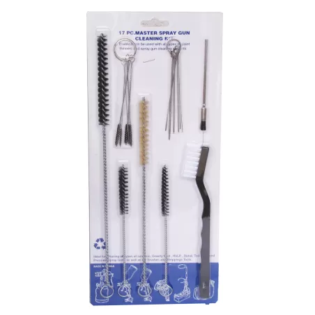 Zestaw czyszczący do pistoletów lakierniczych 17 części