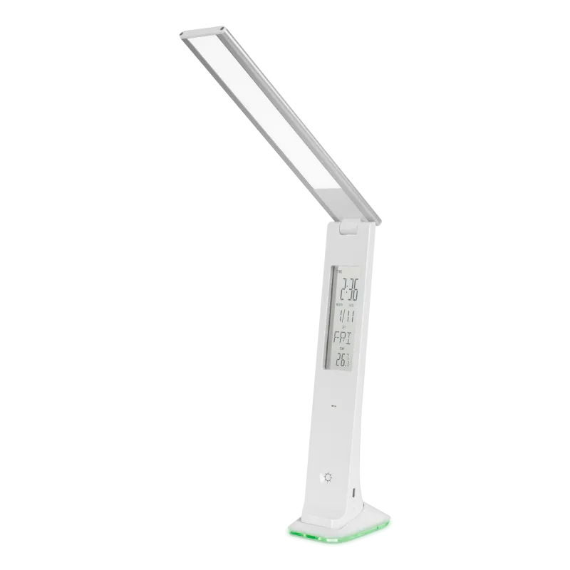 Lampa LED na biurko z wyświetlaczem (czas, temperatura)