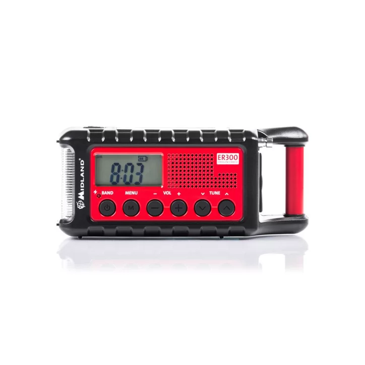 Radio alarmowe Midland ER300 z akumulatorem 2600mAh dynamo solar