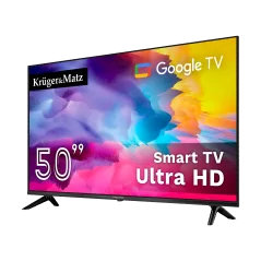 Telewizor Kruger&Matz 50" UHD Google TV DVB-T2/T/C H.265 HEVC