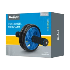 Kółko podwójne, roller do ćwiczeń mięśni brzucha AB Wheel AB-2 , REBEL ACTIVE