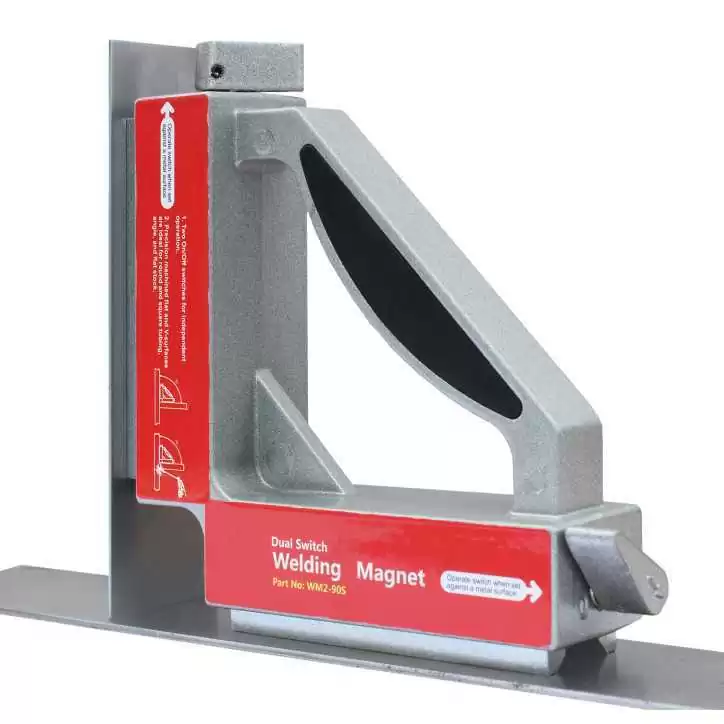Spawalniczy kątownik magnetyczny z dwoma wyłacznikami Spawalniczy kątownik magnetyczny z dwoma wyłacznikami