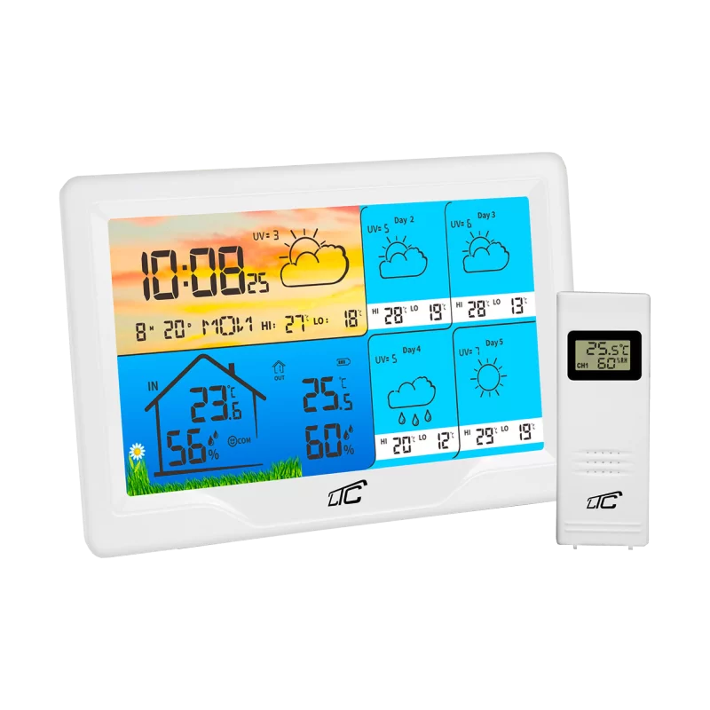 Stacja pogodowa SMART z kolorowym wyś.biała TYUA LXSTP08BS
