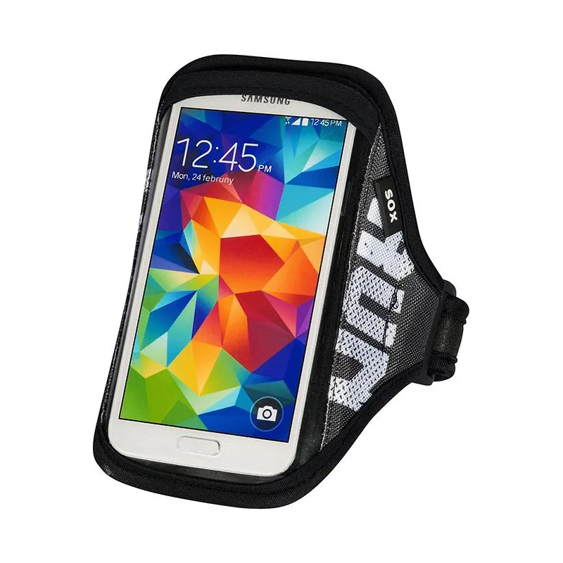 SOX opaska sportowa na smartfon RUN AWAY S/M 25-33cm czarna SOX opaska sportowa na smartfon RUN AWAY S/M 25-33cm czarna