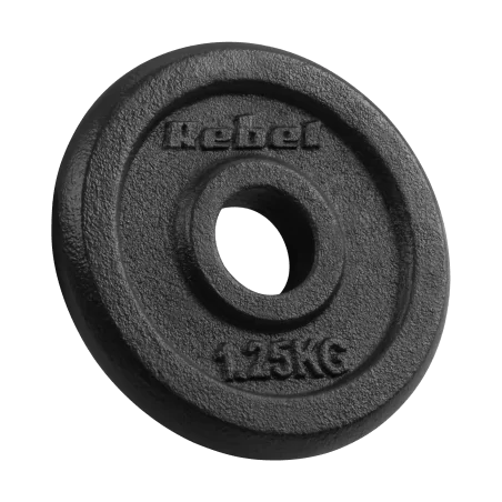 Zestaw obciążeń żeliwnych 4x1.25kg, otwór 31mm, talerz klasyczny, REBEL ACTIVE