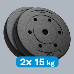 Zestaw obciążeń bitumicznych 2x15kg, otwór 31mm, REBEL ACTIVE