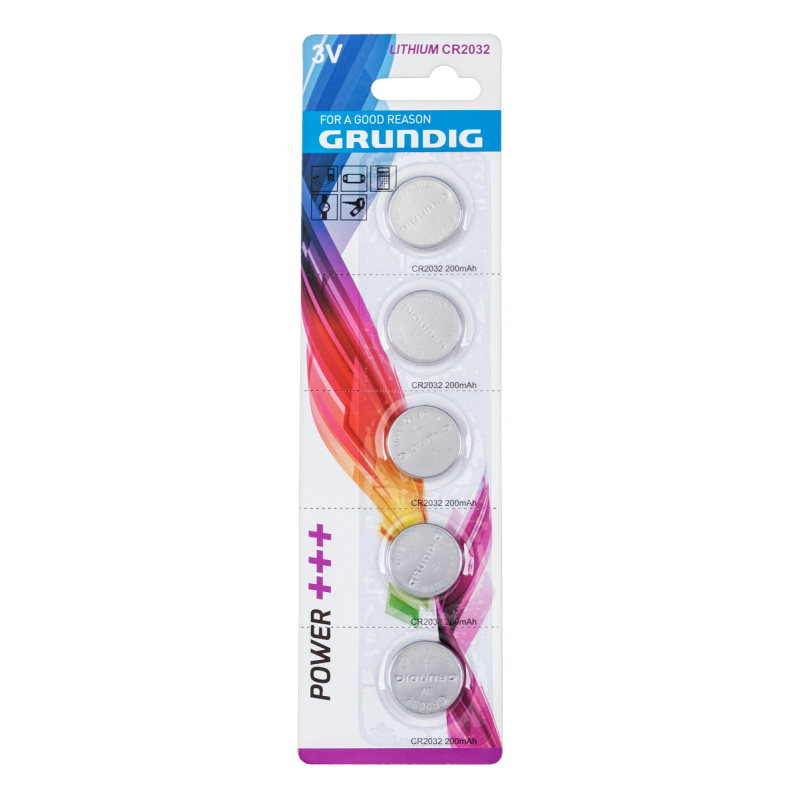 Bateria litowa Grundig CR2032 5szt./blister Bateria litowa Grundig CR2032 5szt./blister