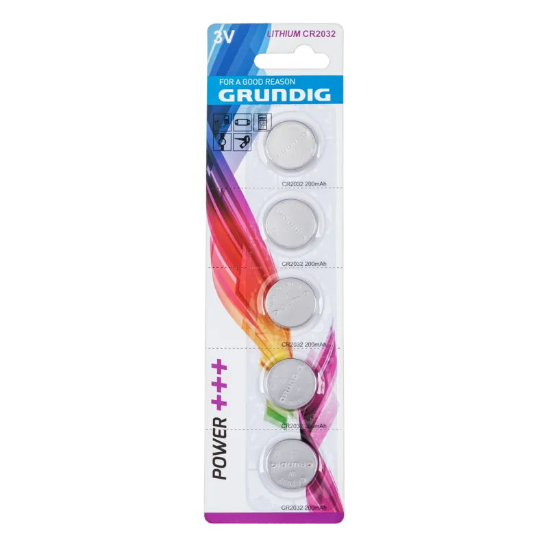 Bateria litowa Grundig CR2032 5szt./blister Bateria litowa Grundig CR2032 5szt./blister