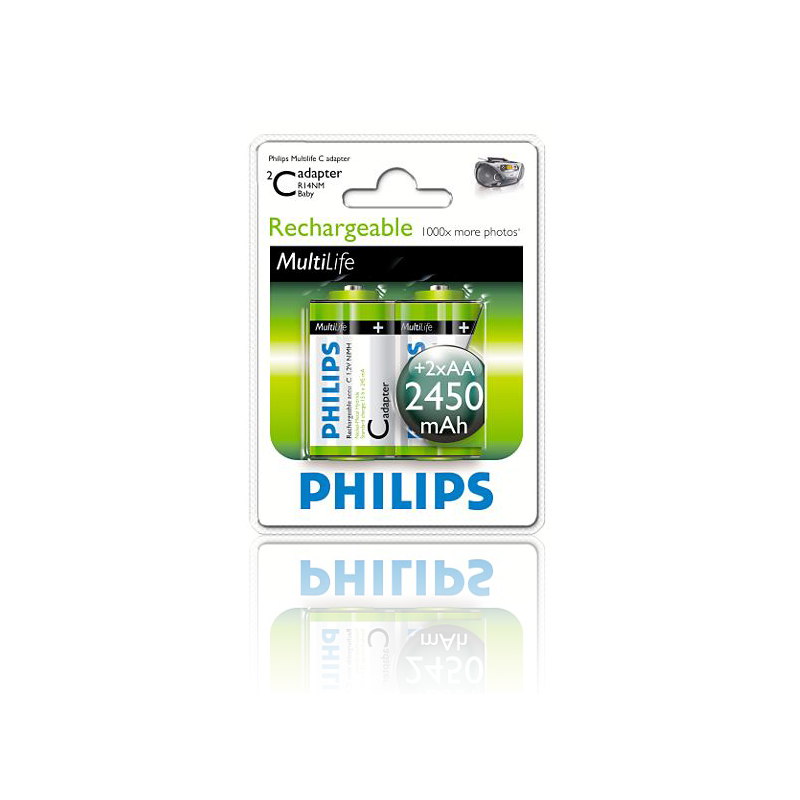 Bateria Philips R14 Ni-Mh 2450 mAh -2szt