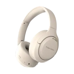 Bezprzewodowe słuchawki nauszne z ANC , Kruger&Matz F8A , beżowe