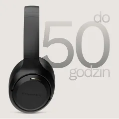 Bezprzewodowe słuchawki nauszne z ANC , Kruger&Matz F8A , beżowe