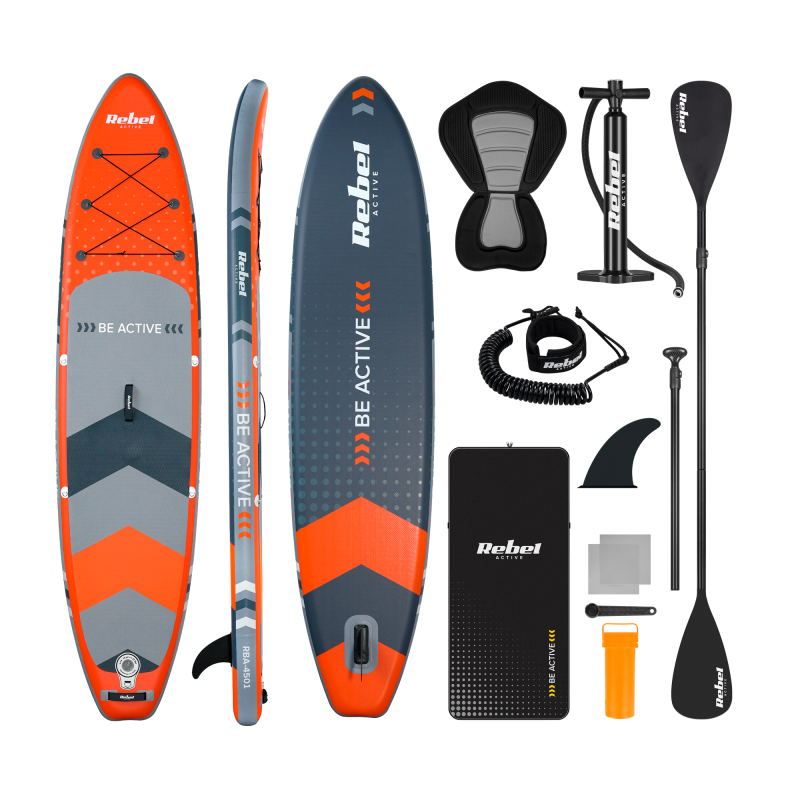 Deska SUP REBEL ACTIVE RBA4501 - pomarańczowa Deska SUP REBEL ACTIVE RBA4501 - pomarańczowa