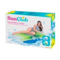 Dmuchany materac składany SUNCLUB niebieski