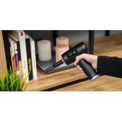 Dmuchawa , kompresor , 3 poziomy , latarka , 75W, 5 końcówek, bateria 6 000 mAh, TEESA