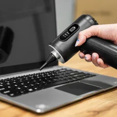 Dmuchawa , kompresor , 3 poziomy , latarka , 75W, 5 końcówek, bateria 6 000 mAh, TEESA