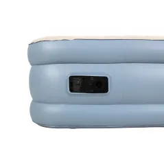 Duży dmuchany materac wysoki jednoosobowy AVENLI z wbudowaną pompką 191x99x46