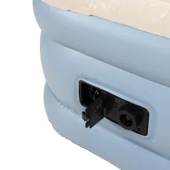 Duży dmuchany materac wysoki jednoosobowy AVENLI z wbudowaną pompką 191x99x46