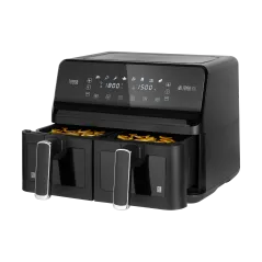 Frytkownica beztłuszczowa TEESA AIR FRYER DUAL POT XXL 8L 2700W