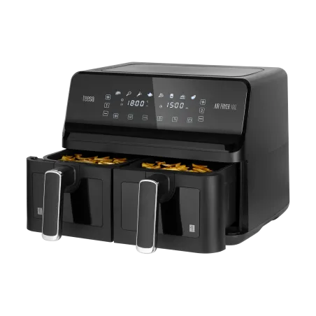 Frytkownica beztłuszczowa TEESA AIR FRYER DUAL POT XXL 8L 2700W